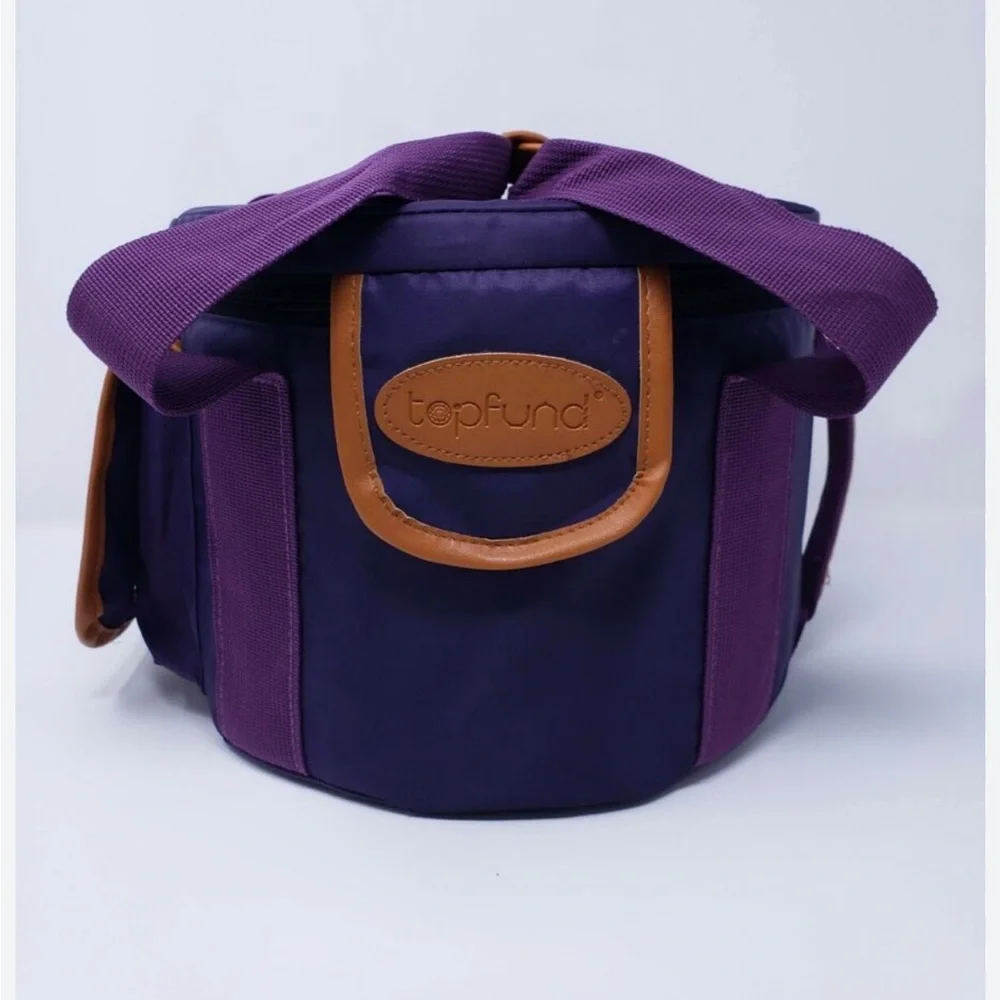 Topfoud chakra Purple and Brown‎ heavy duty carryng case